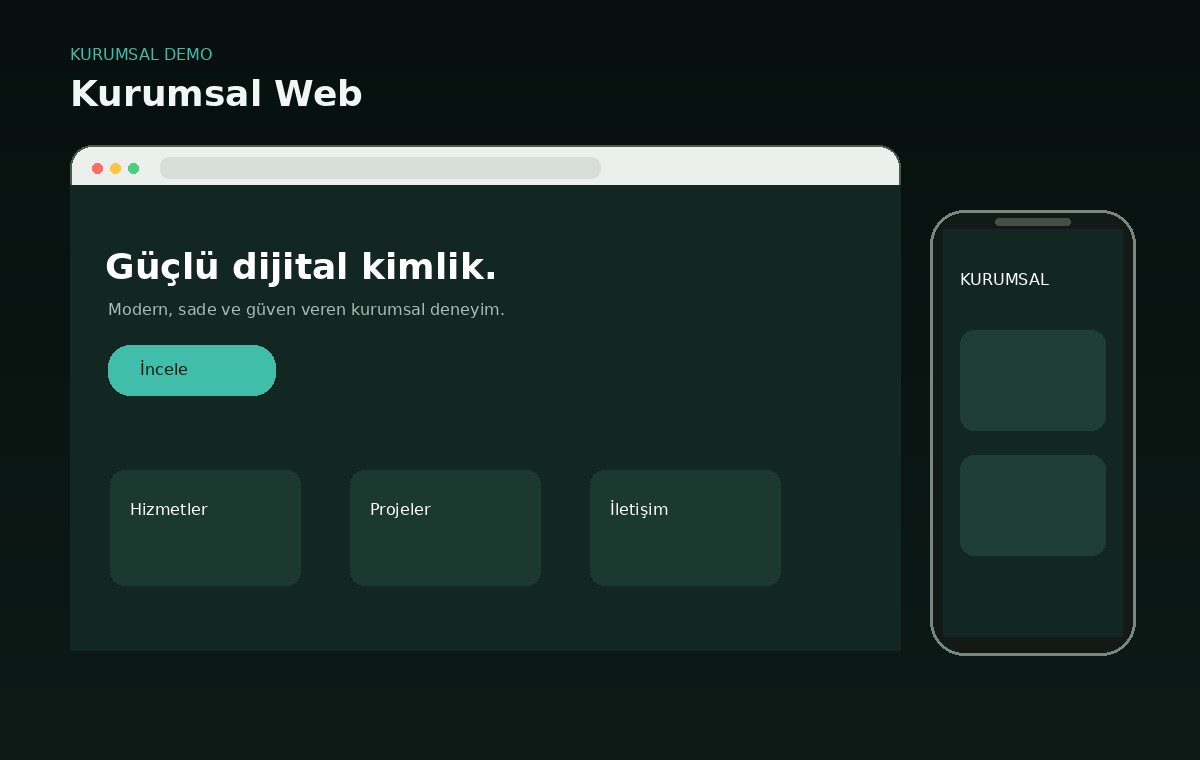 Kurumsal Web tema önizlemesi